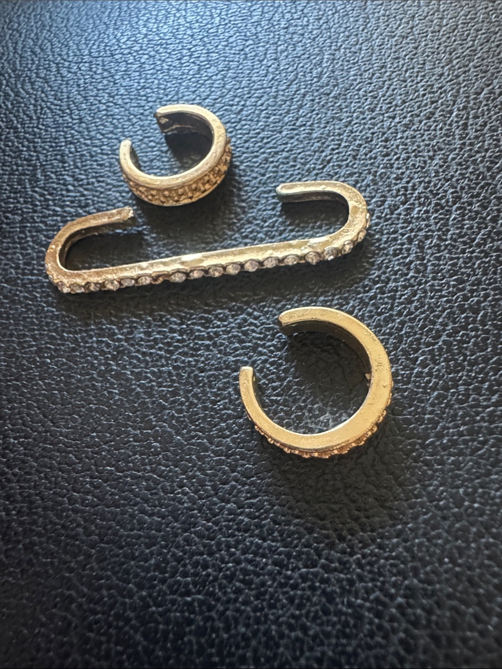 Gold Crystal Ear Cuff Set - Women's Jewelry